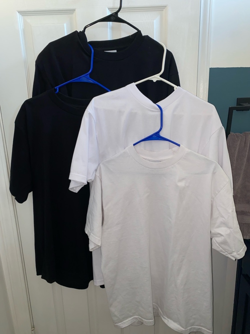 Pro Club Crew Neck T-Shirt Bundle - Black & White